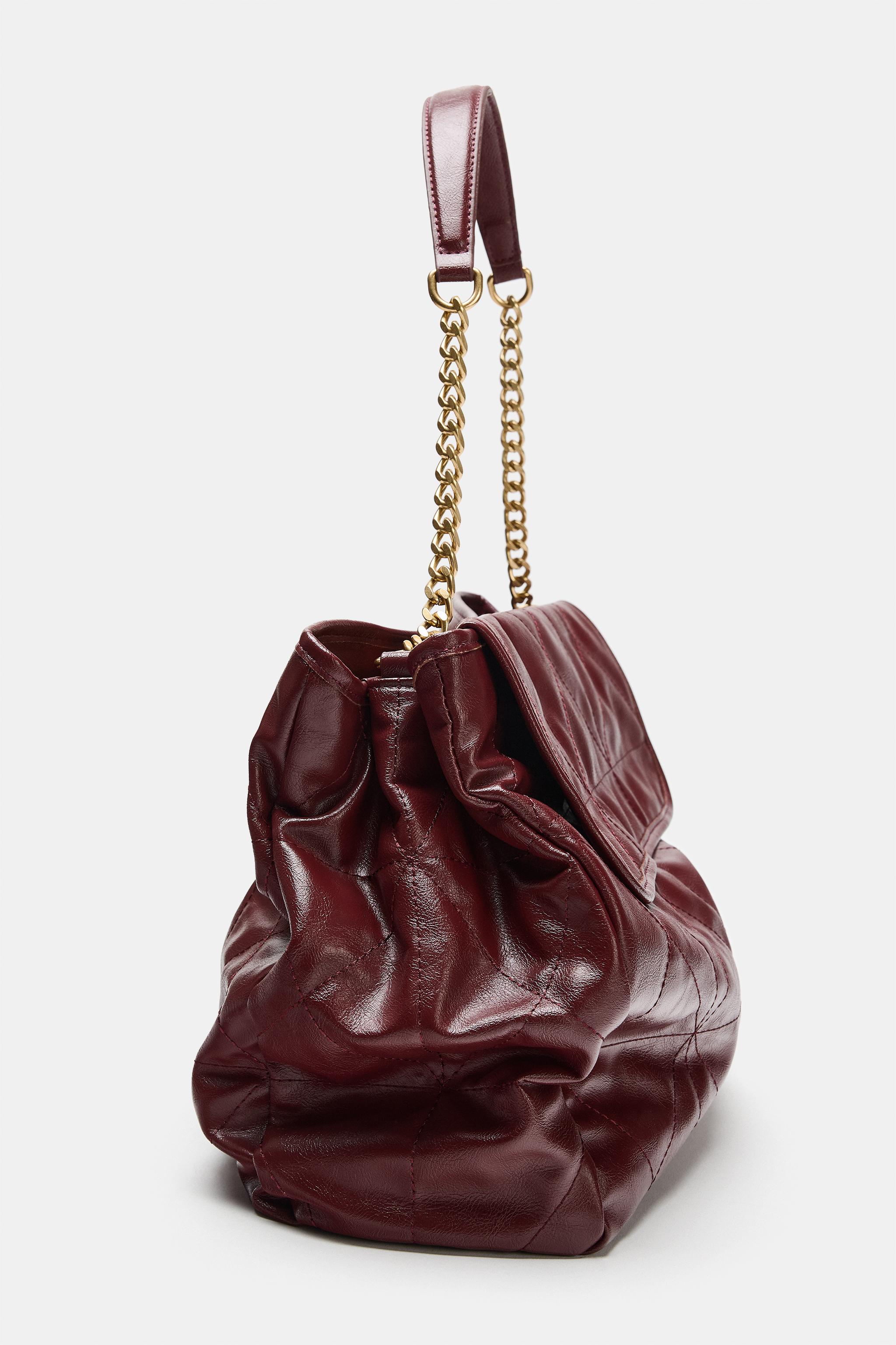 FLAP SHOULDER SHOPPER BAG